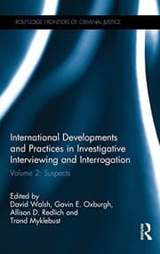 Tapa de International Developments and Practices in Investigative Interviewing and Interrogation : Volume 2