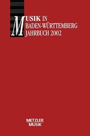Tapa de Musik in Baden-W urttemberg: Jahrbuch 2002
