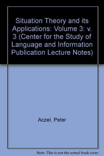 Tapa de Situation Theory and Its Applications