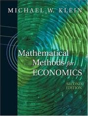 Tapa de Mathematical Methods for Economics