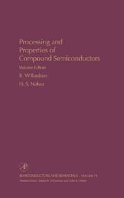 Tapa de Processing and properties of compound semiconductors
