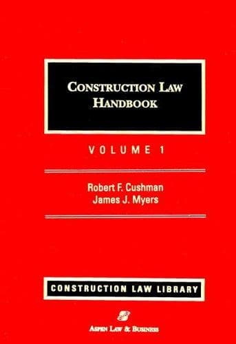 Tapa de Construction Law Handbook