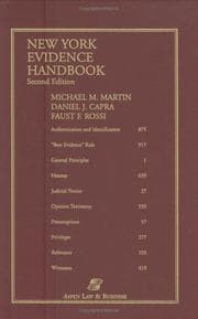 Tapa de New York evidence handbook