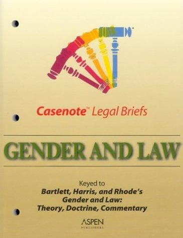Tapa de Gender and Law
