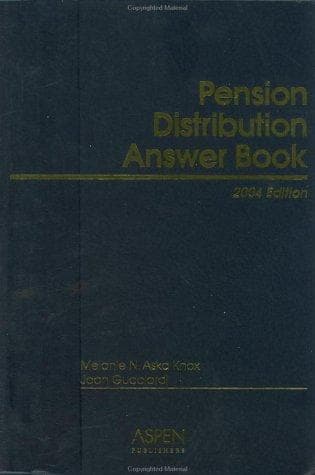 Tapa de Pension Distribution Answer Book 2004 Edition