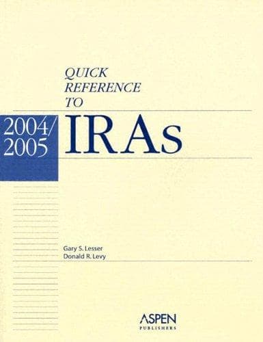 Tapa de Quick Reference to Individual Retirement Accounts 2004-2005