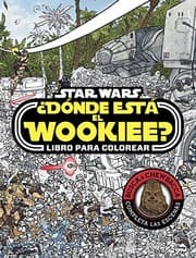 Tapa de Star Wars. ¿Dónde está el Wookiee? Libro para colorear