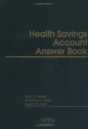 Tapa de Health savings account answer book