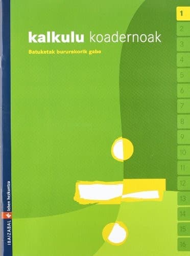 Tapa de Kalkulu koadernoak 1