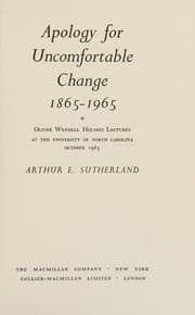 Tapa de Apology for uncomfortable change, 1865-1965