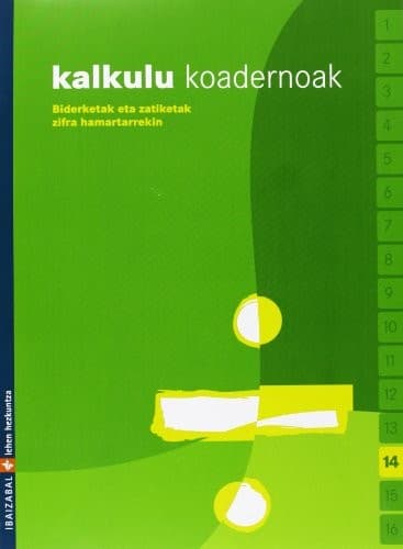 Tapa de Kalkulu koadernoak 14