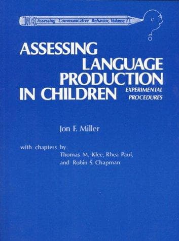 Tapa de Assessing language production in children