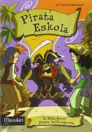 Tapa de Pirata eskola. Bizargorri pirata beldurgarria