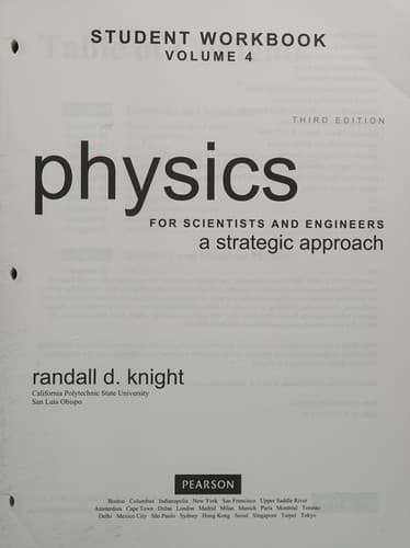 Tapa de Student Workbook for Physics for Scientists and Engineers