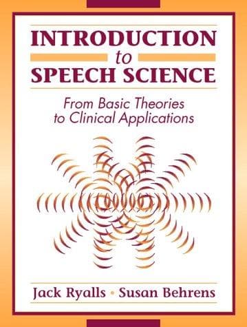 Tapa de Introduction to speech science