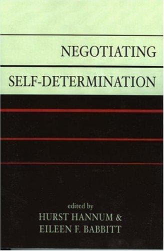 Tapa de Negotiating self-determination
