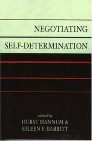 Tapa de Negotiating self-determination