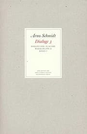 Tapa de Bargfelder Ausgabe. Standardausgabe. Werkgruppe 2, Band 3. Dialoge