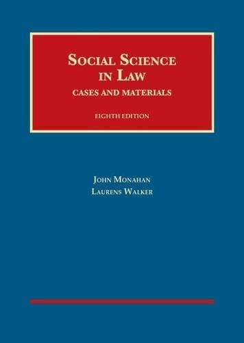 Tapa de Social science in law