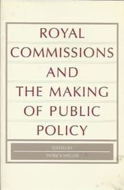 Tapa de Royal commissions and the making of public policy