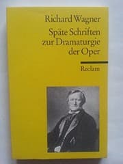 Tapa de Späte Schriften zur Dramaturgie der Oper.