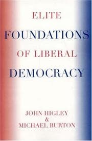 Tapa de Elite foundations of liberal democracy