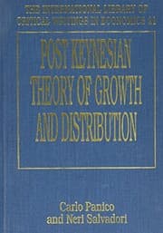 Tapa de Post-Keynesian theory of growth and distribution