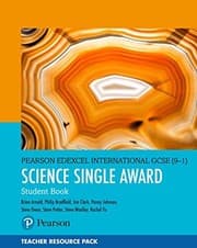 Tapa de Pearson Edexcel International GCSE (9-1) Science Single Award Teacher Resource Pack