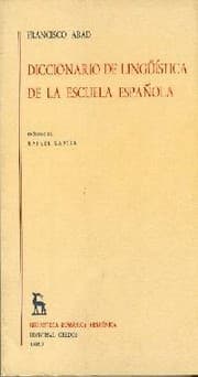 Tapa de Diccionario de lingüística de la escuela española