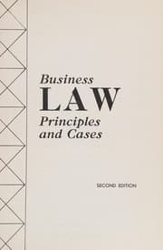 Tapa de Business law principles and cases