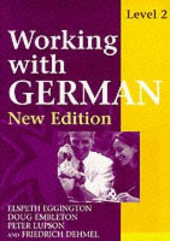 Tapa de Working with German