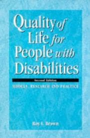 Tapa de Quality of Life for People With Disabilities