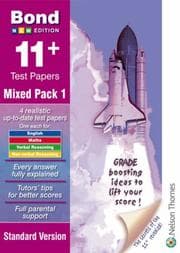 Tapa de Bond 11+ Test Papers Mixed Pack 1 Standard