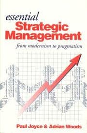 Tapa de Essential strategic management