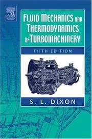 Tapa de Fluid mechanics, thermodynamics of turbomachinery