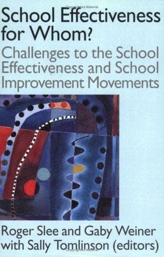 Tapa de School effectiveness for whom?