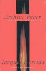 Tapa de Archive Fever