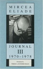 Tapa de Journal III, 1970-1978