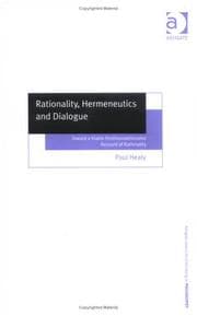 Tapa de Rationality, Hermeneutics And Dialogue