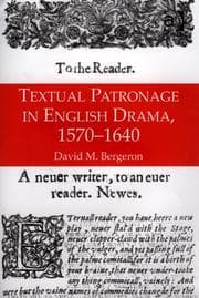 Tapa de Textual patronage in English drama, 1570-1640