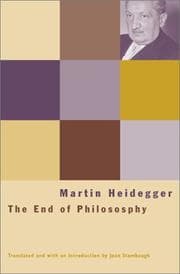 Tapa de The end of philosophy