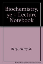 Tapa de Biochemistry, Fifth Edition & Lecture Notebook