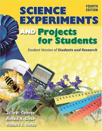 Tapa de Science Experiments and Projects for Students