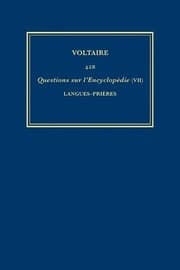 Tapa de Complete Works of Voltaire 42B : Questions Sur l'Encyclopédie, Par des Amateurs