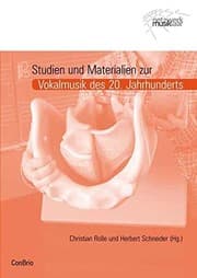 Tapa de Studien und Materialien zur Vokalmusik des 20. Jahrhunderts