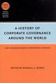 Tapa de A history of corporate governance around the world