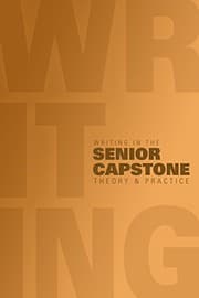 Tapa de Writing in the Senior Capstone