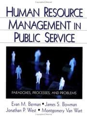 Tapa de Human resource management in public service