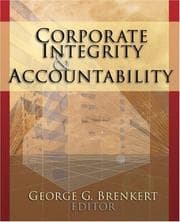 Tapa de Corporate Integrity and Accountability