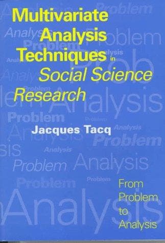 Tapa de Multivariate Analysis Techniques in Social Science Research